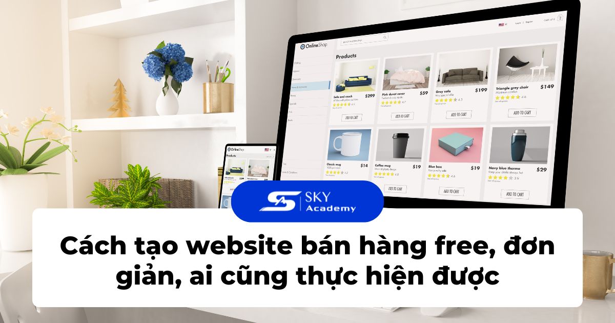 Cách tạo website bán hàng free, đơn giản, ai cũng thực hiện được